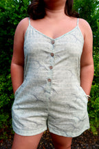 Ke'ala Romper in Sage Hebrew 'Iwa